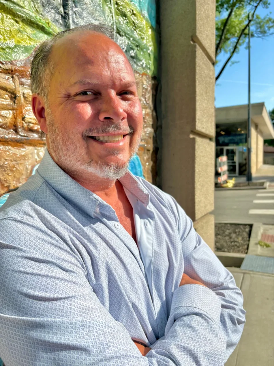 Mark Lawson, PA-C, outside in Bonner Springs